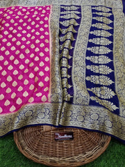Pure Chiffon Khaddi Banarasi Saree - The Handlooms