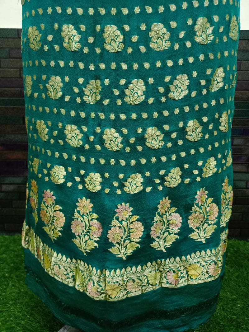 Khaddi Georgette Banarasi Dress material - The Handlooms