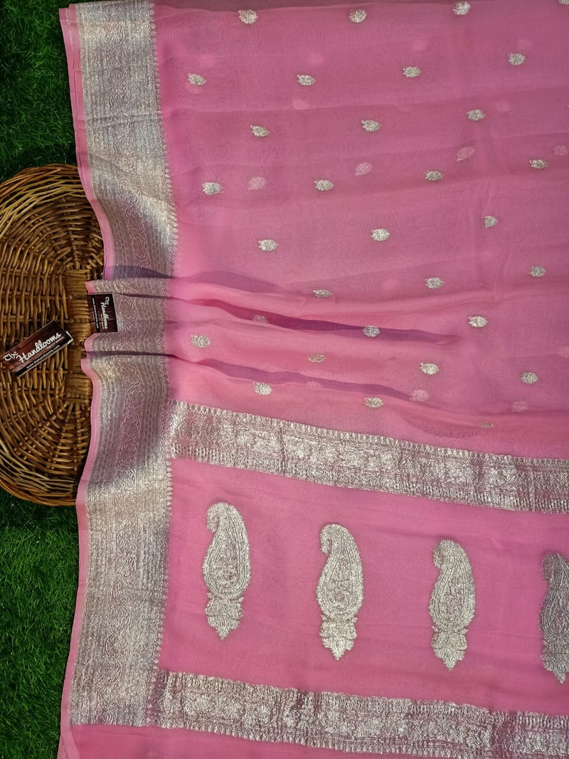 Pure Georgette Banarasi Saree - The Handlooms