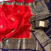 Pure Kora Handloom Banarasi Saree - The Handlooms