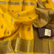 Pure Kora Handloom Banarasi Saree - The Handlooms