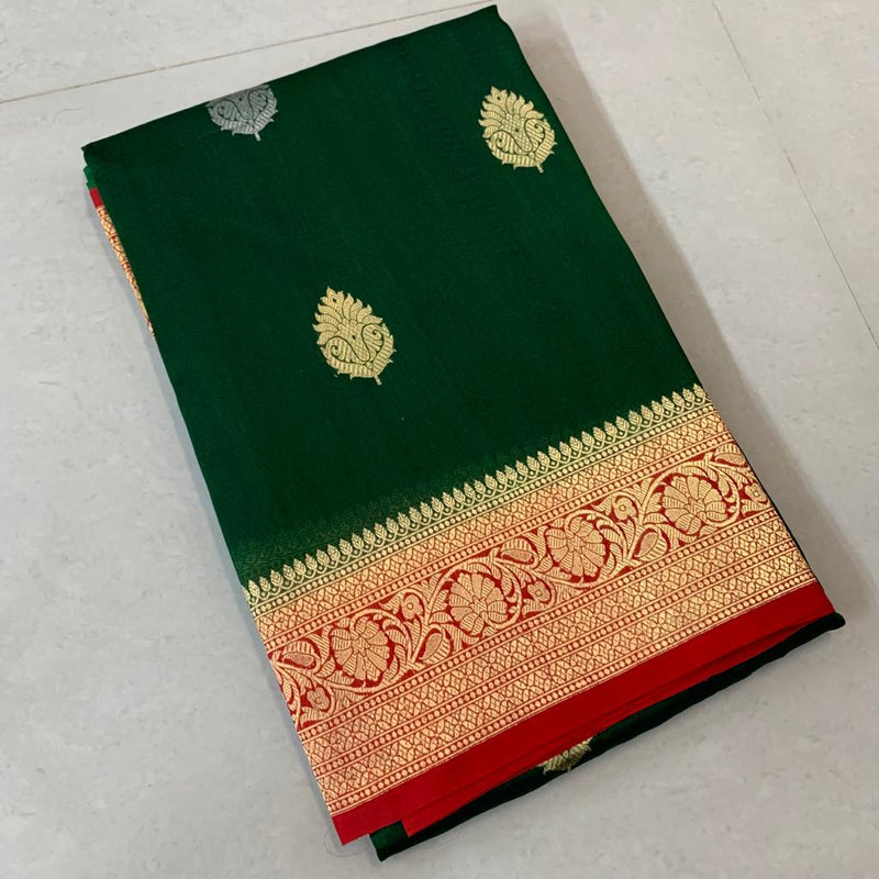 Pure Kora Handloom Banarasi Saree - The Handlooms