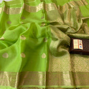 Pure Kora Handloom Banarasi Saree - The Handlooms