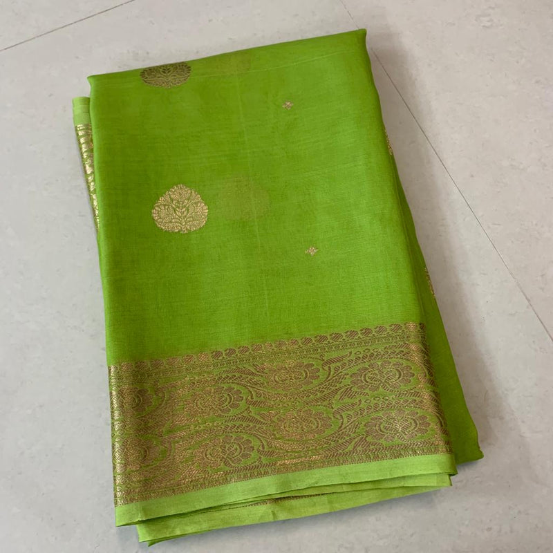Pure Kora Handloom Banarasi Saree - The Handlooms