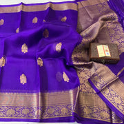 Pure Kora Handloom Banarasi Saree - The Handlooms
