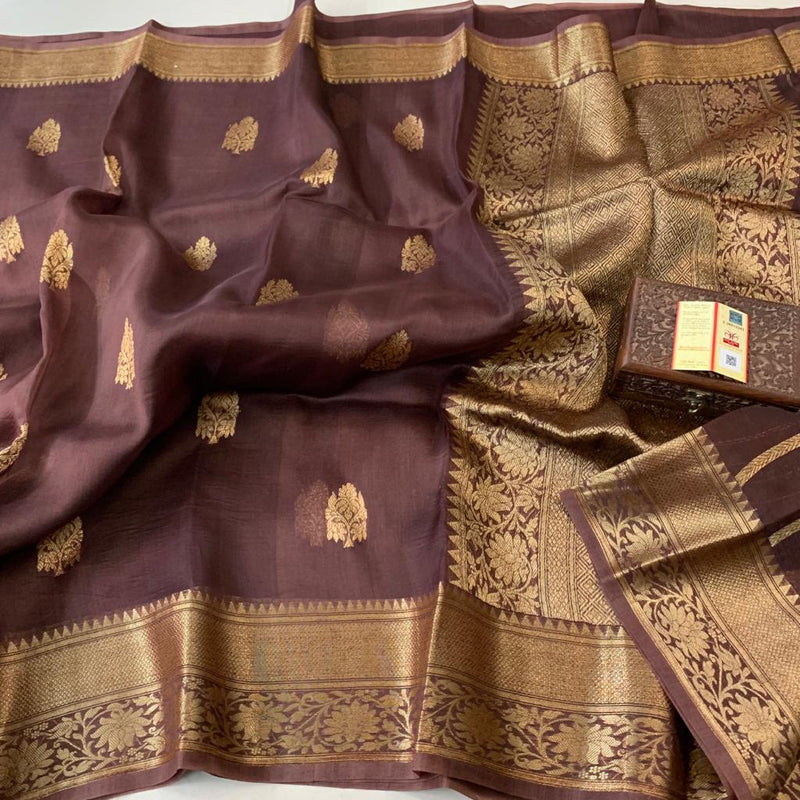 Pure Kora Handloom Banarasi Saree - The Handlooms