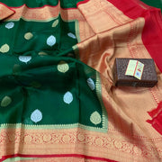 Pure Kora Handloom Banarasi Saree - The Handlooms