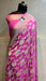 Pink Khaddi Georgette Handloom Banarasi Saree - The Handlooms