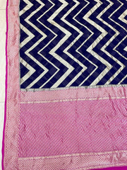 Khaddi Georgette Handloom Banarasi Saree - The Handlooms