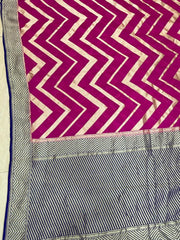 Khaddi Georgette Handloom Banarasi Saree - The Handlooms