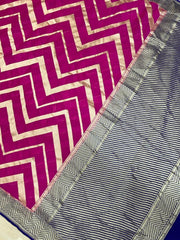 Khaddi Georgette Handloom Banarasi Saree - The Handlooms