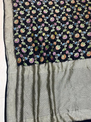 Khaddi Georgette Banarasi Saree - water zari - The Handlooms