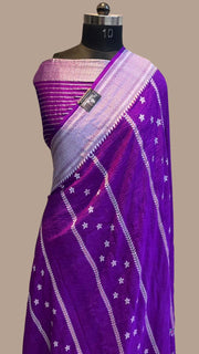 Tussar Georgette Handloom Banarasi Saree - The Handlooms