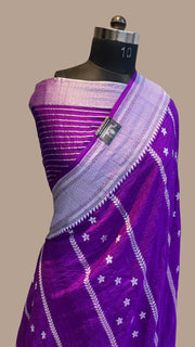 Tussar Georgette Handloom Banarasi Saree - The Handlooms