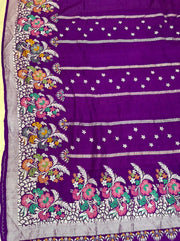 Tussar Georgette Handloom Banarasi Saree - The Handlooms