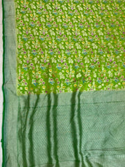 Khaddi Georgette Handloom Banarasi Saree - The Handlooms