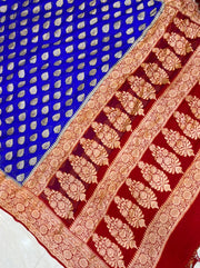 Pure Chiffon Khaddi Banarasi Saree - The Handlooms