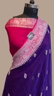 Pure Georgette Banarasi Saree - The Handlooms