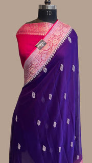 Pure Georgette Banarasi Saree - The Handlooms