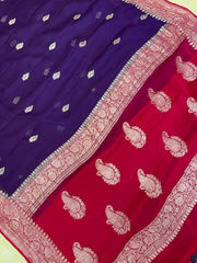 Pure Georgette Banarasi Saree - The Handlooms