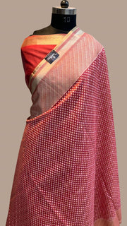 Pure Cotton Banarasi Brocade Handloom Saree - The Handlooms