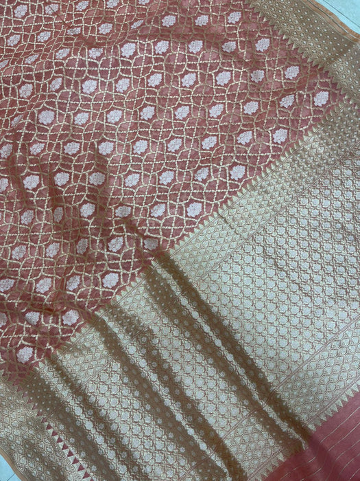 Pure Cotton Banarasi Brocade Handloom Saree - The Handlooms