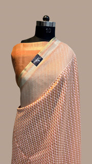 Pure Cotton Banarasi Brocade Handloom Saree - The Handlooms