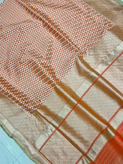 Pure Cotton Banarasi Brocade Handloom Saree - The Handlooms