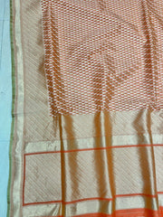 Pure Cotton Banarasi Brocade Handloom Saree - The Handlooms