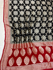 Khaddi Georgette Handloom Banarasi Saree - The Handlooms