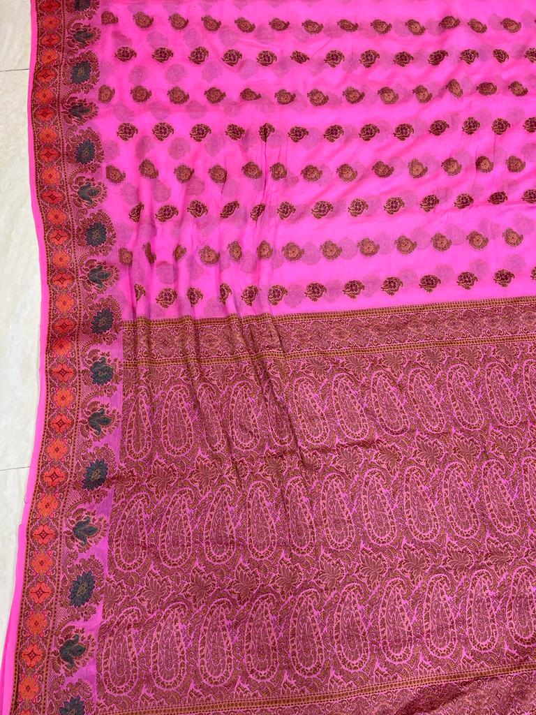 Pure Chiffon Khaddi Banarasi Saree - The Handlooms