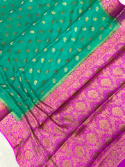 Pure Chiffon Khaddi Banarasi Saree - The Handlooms
