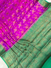 Pure Chiffon Khaddi Banarasi Saree - The Handlooms