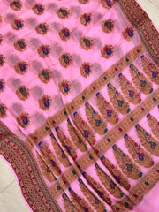 Pure Chiffon Khaddi Banarasi Saree - The Handlooms