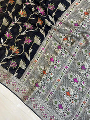 Pure Chiffon Khaddi Banarasi Saree - The Handlooms