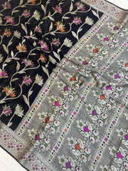 Pure Chiffon Khaddi Banarasi Saree - The Handlooms