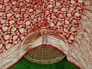 Khaddi Georgette Banarasi Saree - water zari - The Handlooms