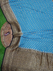 Khaddi Georgette Banarasi Saree -  Antique zari - The Handlooms