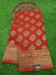 Khaddi Georgette Banarasi Saree -  Antique zari - The Handlooms