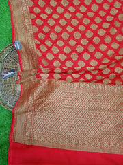 Khaddi Georgette Banarasi Saree -  Antique zari - The Handlooms