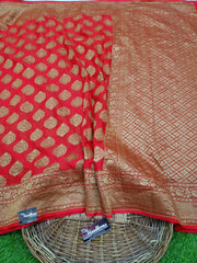 Khaddi Georgette Banarasi Saree -  Antique zari - The Handlooms