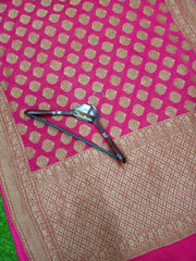 Khaddi Georgette Banarasi Saree -  Antique zari - The Handlooms