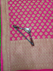 Khaddi Georgette Banarasi Saree -  Antique zari - The Handlooms