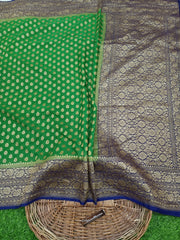 Khaddi Georgette Banarasi Saree -  Antique zari - The Handlooms