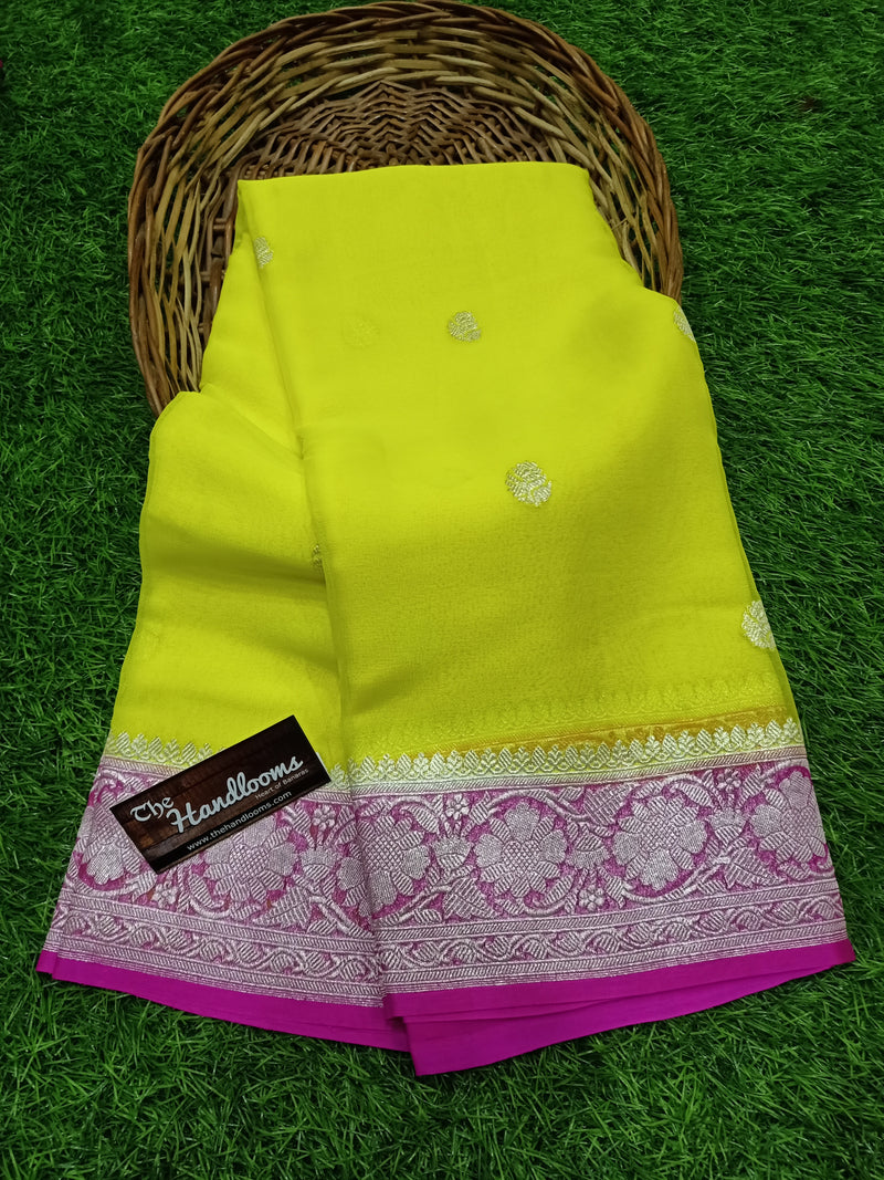 Pure Georgette Banarasi Saree - The Handlooms