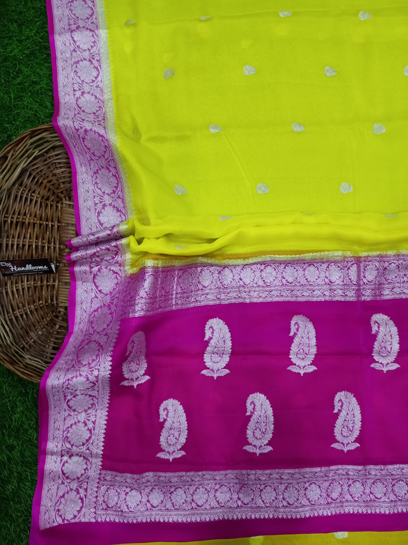 Pure Georgette Banarasi Saree - The Handlooms
