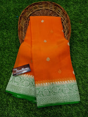 Pure Georgette Banarasi Saree - The Handlooms