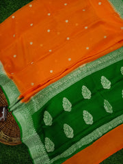 Pure Georgette Banarasi Saree - The Handlooms