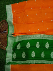 Pure Georgette Banarasi Saree - The Handlooms