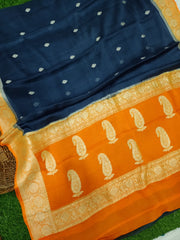 Pure Georgette Banarasi Saree - The Handlooms